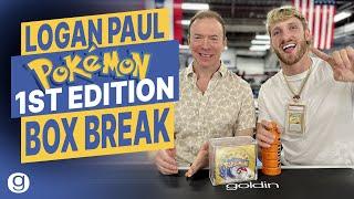 Logan Paul + Ken Goldin EXCLUSIVE Box Break: 1999 Pokemon 1st Edition (Full Video)