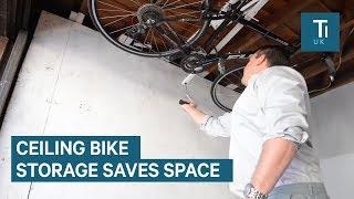 Space-Saving Bike Rack Attaches To Your Ceiling