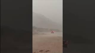 Incredible ! ️ Amazing storm hits the desert in Saudi Arabia, Turban #Shorts