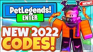 (2022) ALL *NEW* SECRET OP CODES In Roblox Pet Legends!