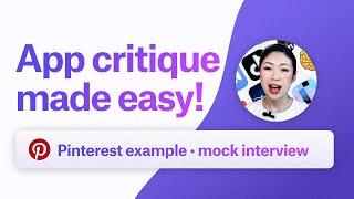 App Critique Made Easy! Systematic Approach to App Critiques in UX/UI Product Design interview