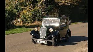 Very Original 1936 Austin 7 Pearl Cabriolet Walk round and drive