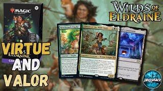 Wilds of Eldraine Virtue & Valor Commander Deck Review | Magic the Gathering | New Cards & Reprints!