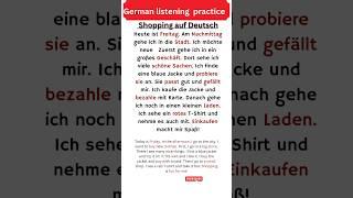 Easy German listening practice