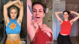 HAIRY ARMPIT GIRL ON TIK TOK