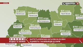 Вартість корисних копалин на Волині оцінили у 46 МІЛЬЯРДІВ ДОЛАРІВ