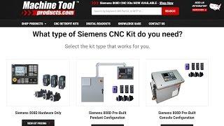 Siemens Sinumerik 808D Low-Cost CNC Retrofit Kit for 3-Axis Milling