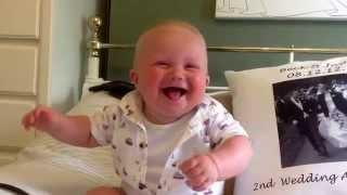 Baby laughing and chuckling