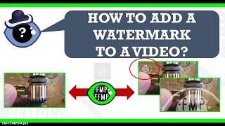 How to add a watermark to a video | png overlay #ffmpeg #TheFFMPEGGuy