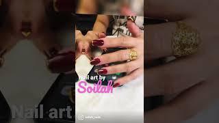Red lipped #nailpolish #naildesign #nail #nailart #nailsinspiration  #nailstyle #nailart #nailstyles