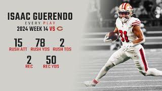 Isaac Guerendo Week 14 Replay: Every Run, Target, and Catch vs Chicago Bears