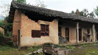 The young couple returned to their hometown to renovate the old abandoned house & yard