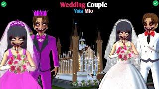 YUTA Bridegroom & MIO Bride Horror Weeding Couple  | SAKURA School Simulator Horror Drama 