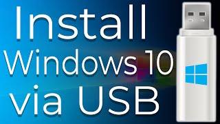 How to Download and Install Windows 10 from USB Flash Drive Step-By-Step