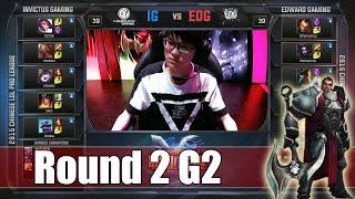 Edward Gaming vs Invictus Gaming | Game 2 Round 2 LPL Regional Qualifier 2015 | EDG vs IG G2 R2