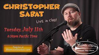 Christopher Sabat at Blumvox Studios! - Tuesday July 11th, 2023