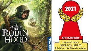 Nominiert zum Spiel des Jahres 2021: „Die Abenteuer des Robin Hood“