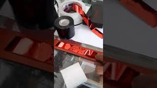 cara emboss kulit sederhana bisa hot pressing dan hot printing foil