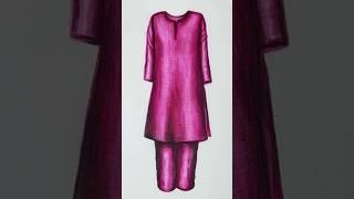 Art Challenge 29/30: Raw Silk | Keep commenting  #fashionillustration #artstudiobysrabani