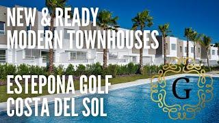 Golden Properties Spain – Green Golf New Townhouses in Estepona Golf Costa del SOl – NES051
