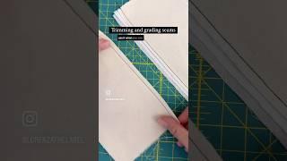 Trimming and grading seams #craft #sewcrafty #sewingprojects #sewingideas #sewing