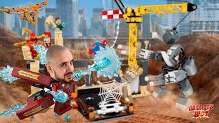 ПАПА РОБ И LEGO MARVEL SUPER HEROES: СУПЕРГЕРОИ МАРВЕЛ VS ТАНОС, НОСОРОГ И ПЕСОЧНЫЙ ЧЕЛОВЕК!