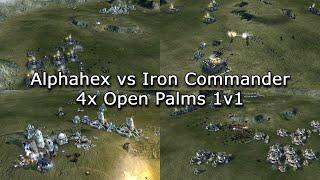 Supreme Commander 2 | Alphahex vs Iron Commander | 4x Open Palms 1v1