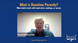 How to Identify & Prevent REACTION POROSITY (casting defect 2 of 6)