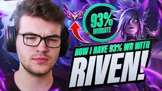 How I Have 93% Winrate with RIVEN In MASTERS