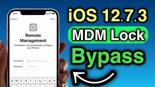 iOS 15.7.3 MDM Lock Bypass 2023 | Unlock MDM Lock iOS 12 TO iOS 16.3 |