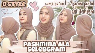 TUTORIAL HIJAB PASHMINA SIMPLE ALA SELEBGRAM KEKINIAN | Pashmina untuk sehari-hari dan acara formal