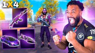 SÓ VALE ITEM ROXO NESSE DESAFIO SOLO VS SQUAD!! FREE FIRE!!