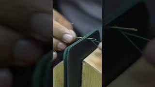 Saddle stitching #handcrafted #leatherwork