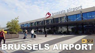  BRUSSELS AIRPORT, a walking tour in One of the Beautiful Airport in Europe.