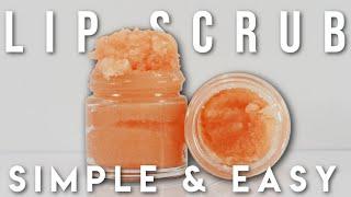 DIY Easy Peach Lip Scrub - Only 3 Ingredients - FREE RECIPE