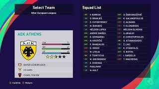 eFootball PES 2021 Season Update - All the teams and national teams