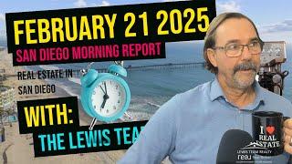 San Diego Real Estate Morning Report February 21 2025