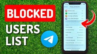 How To See Blocked Users List on Telegram