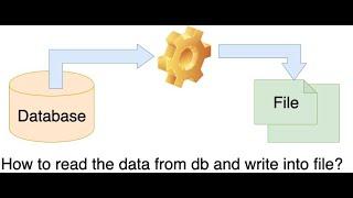 How to read the data from db and write into csv/flat file?