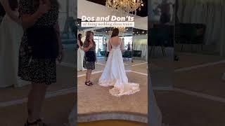 How to Fix a Wedding Dress Train