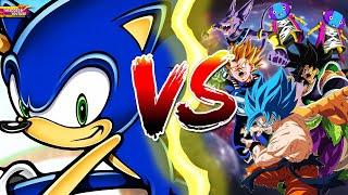 SONIC THE HEDGEHOG vs UNIVERSO DE DRAGON BALL - Uma LUTA de VERDADE