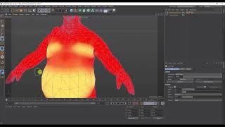 Cinema4d Tutorial   Bouncing Body Part in Motion with Jiggle Deformer