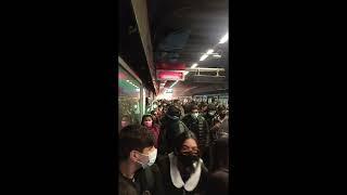 Crowd Rushes From Train Station During Explosion in Santiago