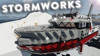 RESCUE SHIP SLAMS INTO ICEBERG! - Stormworks Multiplayer Gameplay - Sinking Ship Survival