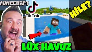 MİNECRAFT VİRAL TİKTOK  HİLELERİNİ DENİYORUZ ! LÜX HAVUZ HİLE Mİ? | MINECRAFT OYNUYORUZ