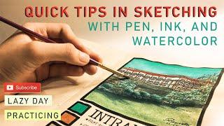 QUICK TIPS IN SKETCHING WITH PEN, INK, AND WATERCOLOR | Architecture & Arts