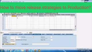 How to move the release strategy details to Production? SAP Best Videos on YouTube