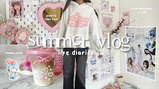 summer vlog | mini room makeover + room tour, @aelfriceden_official haul, yummy food, etc.