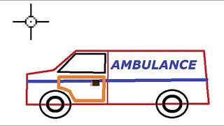 Draw ambulance (NO MUSIC) - Как нарисовать машину скорой помощи (без музыки)- رسم سيارة اسعاف