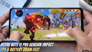 Xiaomi Redmi Note 11 Pro Genshin Impact Gaming test | Helio G96, Highest Settings, 60 FPS